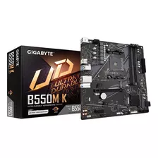 Placa Madre Gigabyte B550m K Pcie 4.0 Color Negro