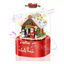 Caixa De Música De Natal Diy Building Block