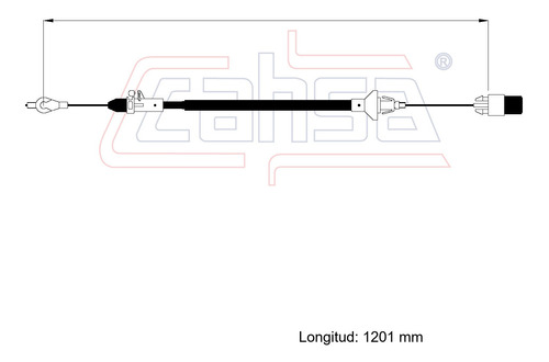 Chicote Cable Acelerador Dodge Ram 3500 5.2l 1999 Foto 2