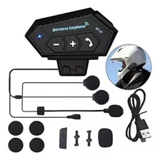 Intercomunicador Bt12 Para Moto Auriculares Casco Bluetooth