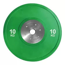 Anilha Olímpica Bumper Plate 10kg Wct Fitness Cor Verde