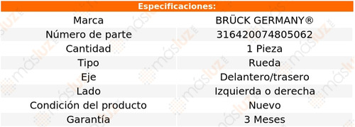 (1) Maza Del O Tras Izq/der Touareg V6 3.2l 02/10 Bruck Foto 2