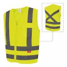 Colete Refletivo Com 1 Bolso Amarelo Fluorescente Tamanho M