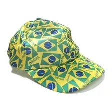 Boné Brasil Copa Do Mundo Verde E Amarelo Bandeira