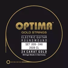 Set Cuerdas Guitarra Eléctrica Óptima Gold 2028 Cl