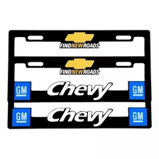 Par De Porta Placas 3d Chevy 