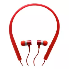 Audífonos Bluetooth Deportivos Manos Libres Inalambrico Sport Neck Band Resistente A Sudor Color Rojo