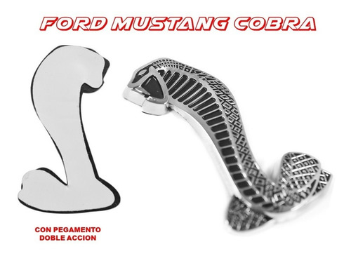 Par De Emblemas Laterales Cobra Para Ford Mustang  Foto 4