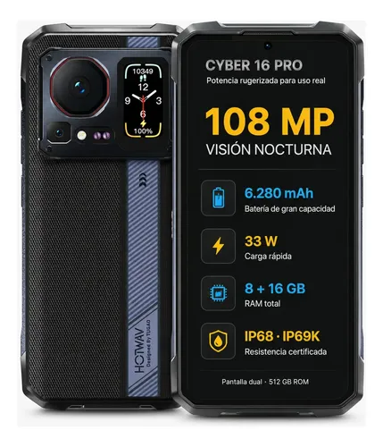 Hotwav Cyber 16 Pro Celular Rugged 24Gb 512Gb
