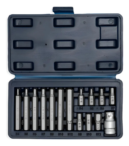 Juego De Puntas Hexagonales X 15 Pzs Bremen (acero S2) 8308