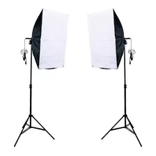 Kit Iluminação Luz Contínua Estúdio Softbox 50×70 Com Bolsa