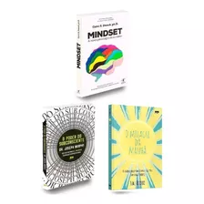 Kit C/3 Livros - Mindset, O Poder Do Sub. + Milagre Da Manhã