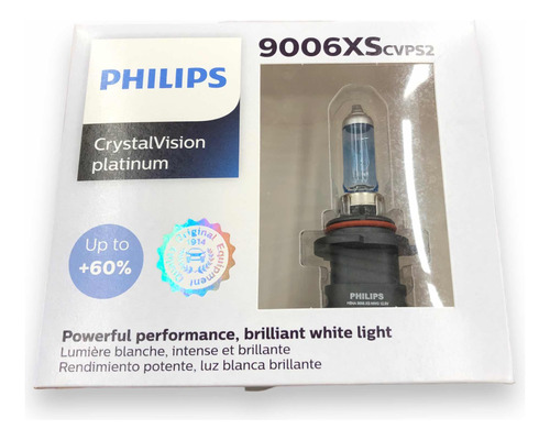 Set 2x Focos Halgeno Philips Crystal Vision 12v 9006xs 55w Foto 6