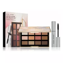 Bobbi Brown Luster & Glow Set Paleta + Mascara De Pestañas