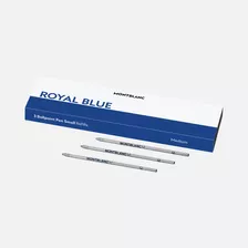 Refil Caneta Montblanc Esferográfica Mozart Azul C/3 Unid