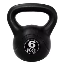 Pesa Rusa Best Kettlebell 6kg Para Ejercicio Gym En Casa Color Negro