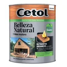 Cetol Belleza Natural Protector Mate Al Agua Maderas 1 Lt