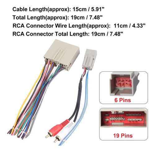 Arns Cableado De Reproductor Cd Para Ford Escape 05-07 Ms Foto 3