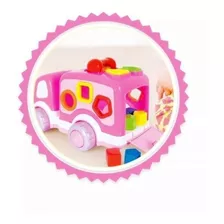 Brinquedo Educativo Bebe Caminhao Didatico Rosa - Super Toys