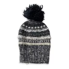 Gorro Zara Niños Negro Y Gris Con Pompon No Cheeky Mimo 