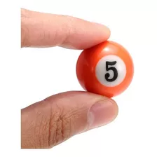 Mini Bola De Sinuca Jogo De Bilhar 25mm Completo C/branca 