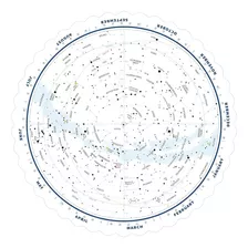 Tirion Double-sided Multi-latitude Planisphere Night Sky Sta