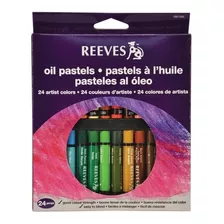  Oleo Pastel Reeves Set X 24 Colores Surtidos Estuche