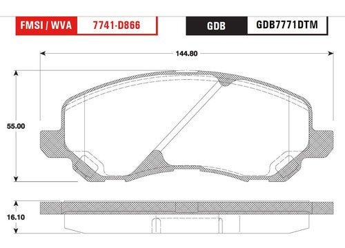 Kit Balatas D/t Ceramica Trw Caliber Sxt 2.4 2008 Foto 2