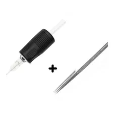 Agujas Para Tatuar X10u + Punteras Descartables X10u Tattoo