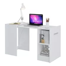 Escrivaninha Mesa Dobrável Float De Computador Branca