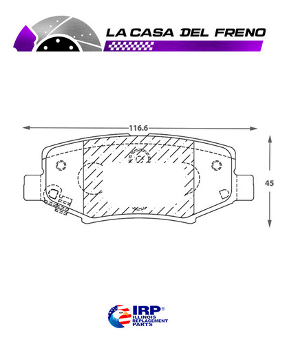 Pastilla De Freno Trasera Dodge Nitro 3.7 2018 (ekg-) Foto 4