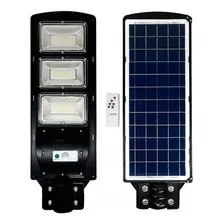 Lámpara Pública Solar De 150 W, Lámpara De Calle Con Sensor De Color Negro 150