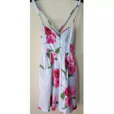 Vestido Nena Fibrana Floreado Abercrombie Impecable