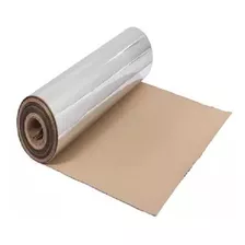 Aluminio Corrugado Esp. 0,15mm C/ Papel Kraft - Rolo Com 50m