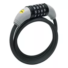 Cable De Combinación Yale Acero Flexible De 8mm P Bicicletas Color Negro