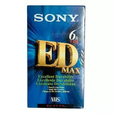 Fita Cassete Sony Ed Max Vhs T-120 6hrs -produto Novo