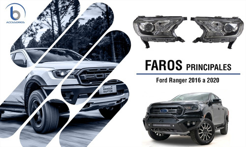 Par Faros Principales Originales Para Ford Ranger 2016- 2020 Foto 5