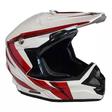 Casco Cross Rush Negro Con Diseño V. Colores - Gkmotos.uy