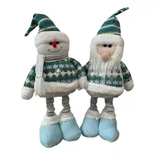 X2 Monos Pascueros Patas Largas 65 Cm Adornó Navidad