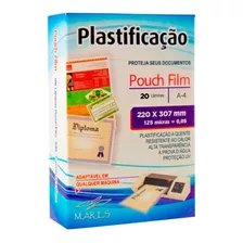 Plástico Para Plastificação Mares A4 220x307 0,05mm 20un