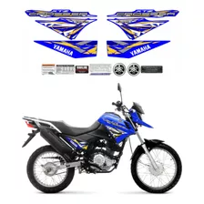 Adesivos Yamaha Xtz Crosser 150 Z 2017 Compatível Azul F456