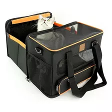 Bolsa Pet Luxo Expansível Transporte Cães Gatos Avião Carro