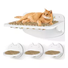 Estantes De Pared Para Gatos, Hamaca Para Gatos Con 3 Escal.