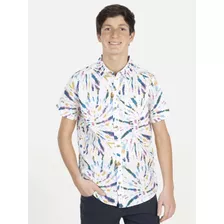 Camisa Tie Dye Colors Juvenil Multicolor Maui And Sons