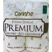 Papel Higiênico Folha Dupla 30m Premium C/4 Rolos 