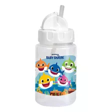 Copo Com Canudo Silicone Retrátil Baby Go 340ml Baby Shark