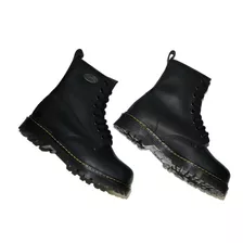 Limitadas! Botas Piel Negras Goth Rock Punk Martens Uk.