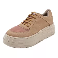 Zapatillas Blancas Mujer Bajas Urbanas Plataforma Turin Moda