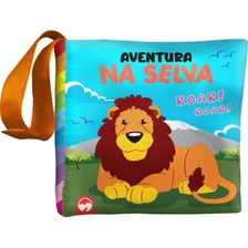 Livro Para Bebê De Pano Sensorial Textura Tecido Lavável Colorido Com Alça Animais