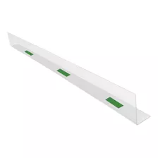 60 Unidades Aparador De Gôndola Cantoneira 90x5 Cm Pvc 0,7